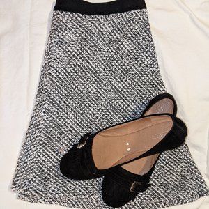 LOFT Black and White Skirt